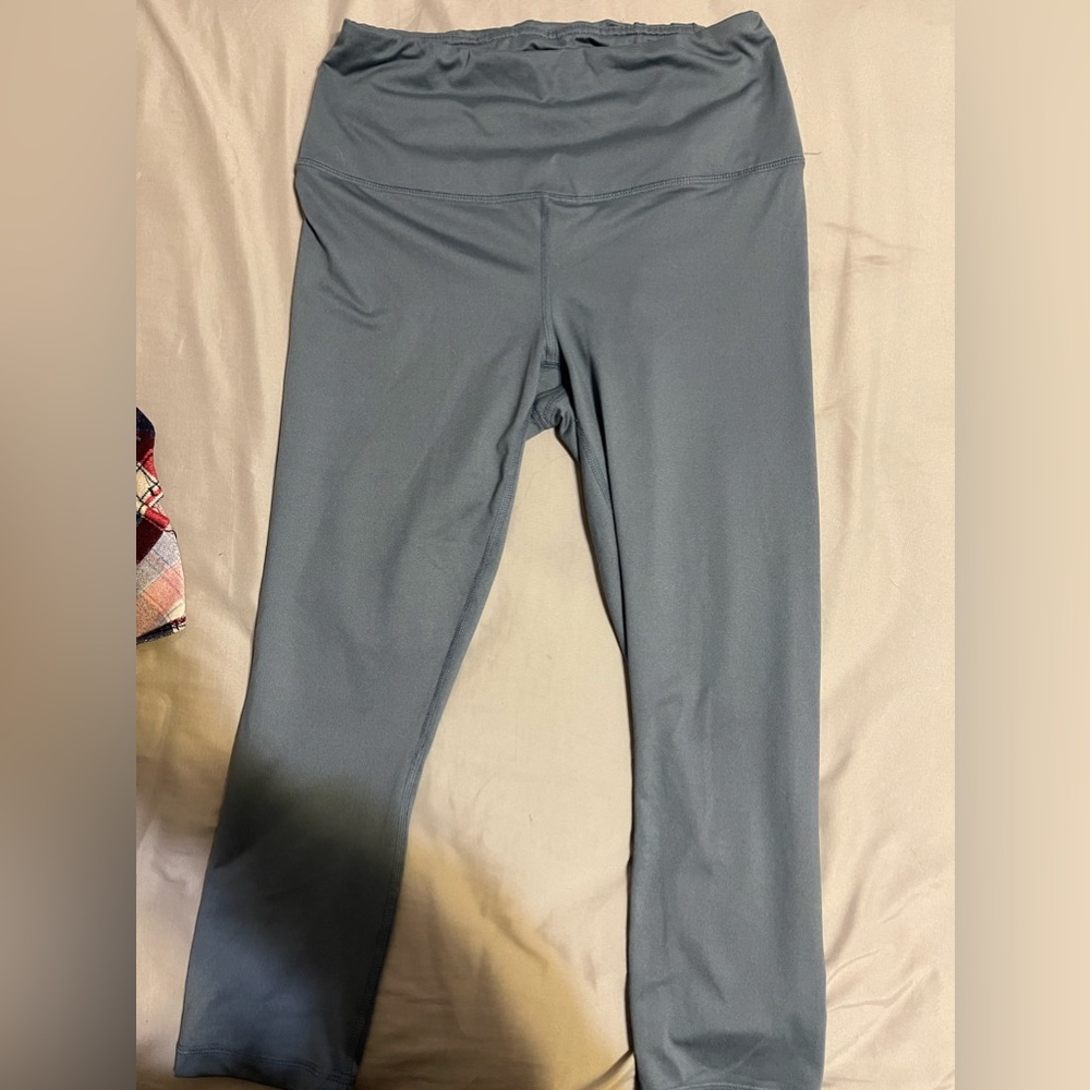 Grey Velocity Capri Leggings